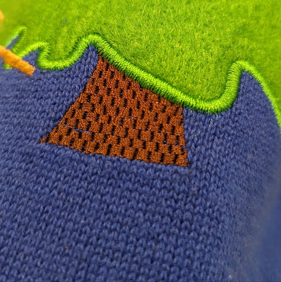 Alex Stevens blue knit snowman Christmas sweater - Picture 4 of 6